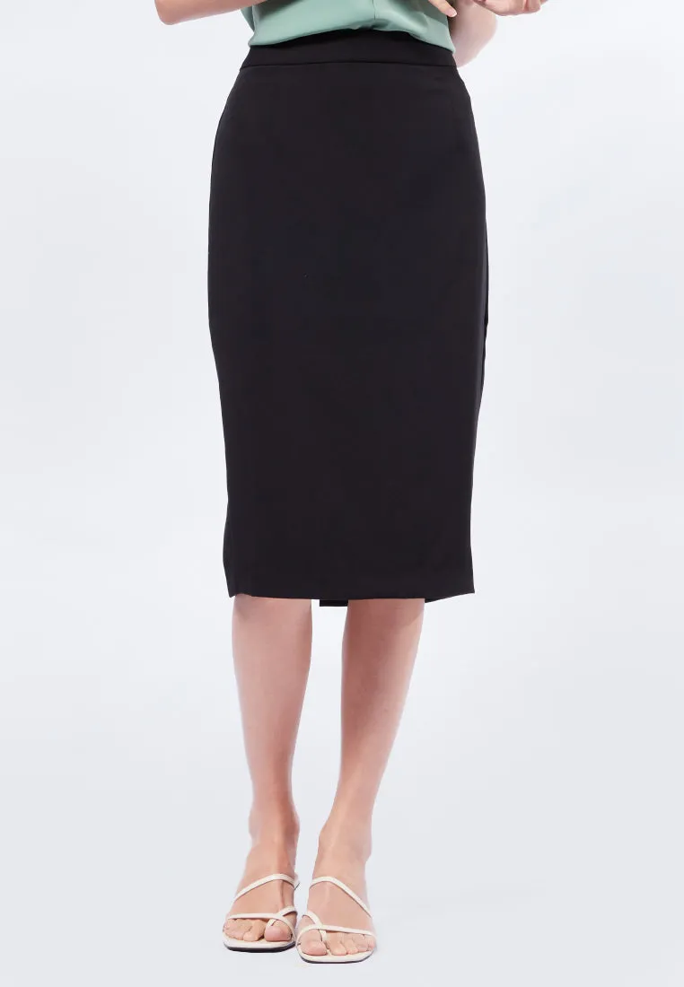 Regular Fit Basic Midi Skirt