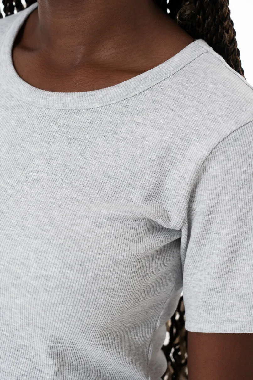 Ribbed T-Shirt _ 153810 _ Ice Mel