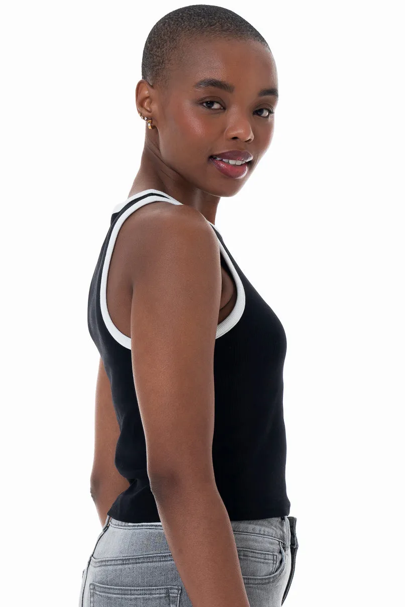 Ribbed Tank Top _ 153830 _ Black