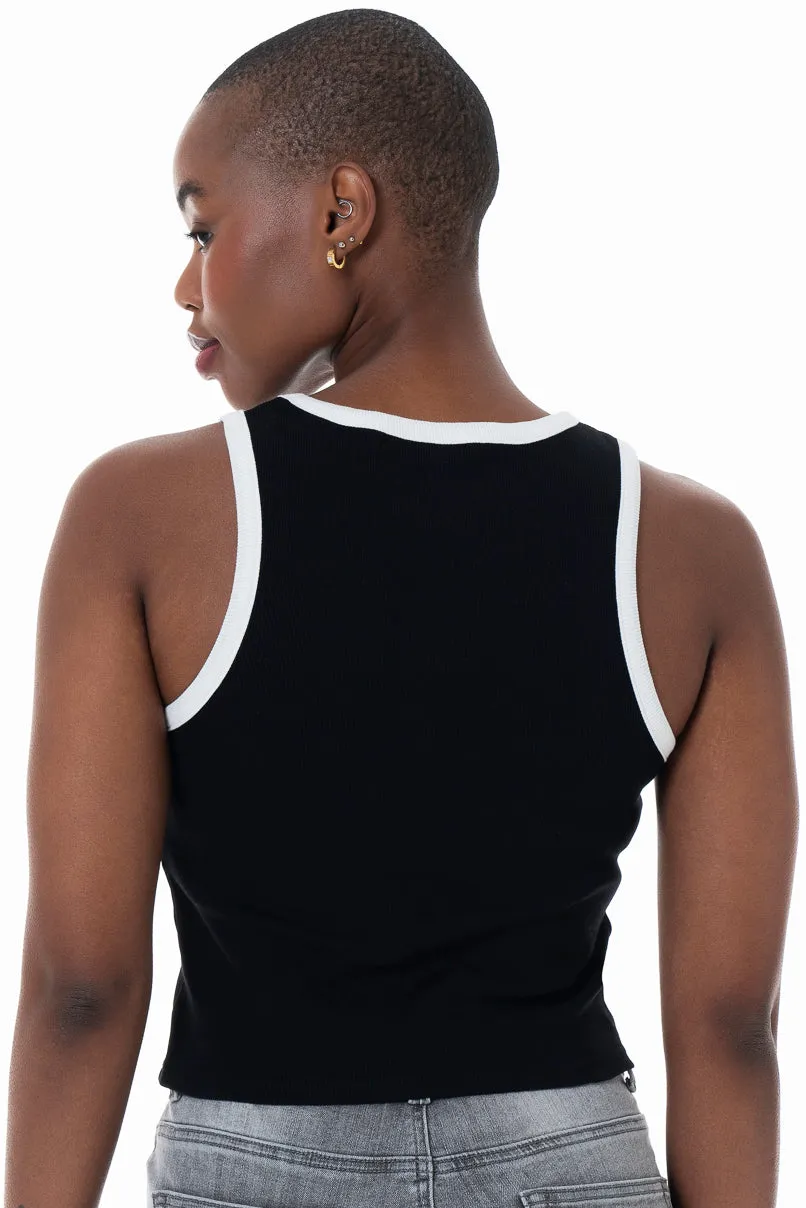 Ribbed Tank Top _ 153830 _ Black