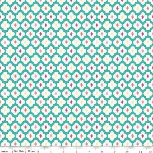 Riley Blake - Enchanted - Medallion - Teal