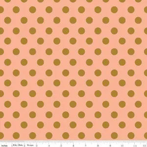 Riley Blake - On Trend - Dot - Coral Sparkle