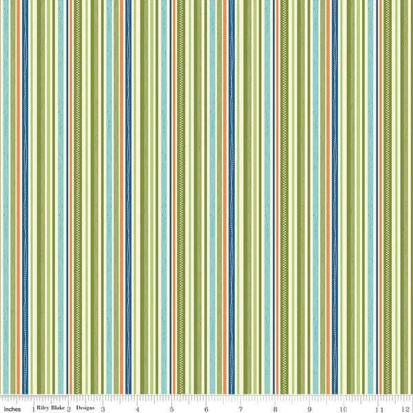 Riley Blake - Road Trip - Stripe - Green