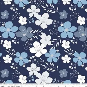 Riley Blake - Something Borrowed - Blossom - Navy