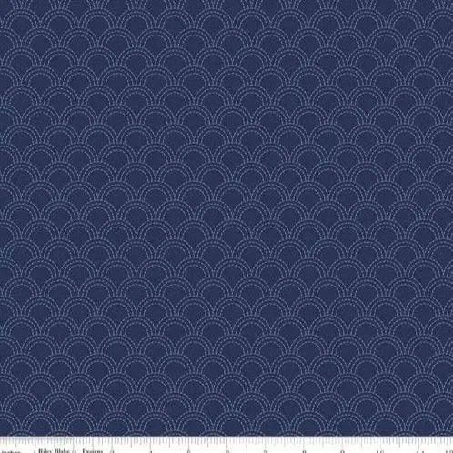 Riley Blake - Something Borrowed - Sashiko - Navy