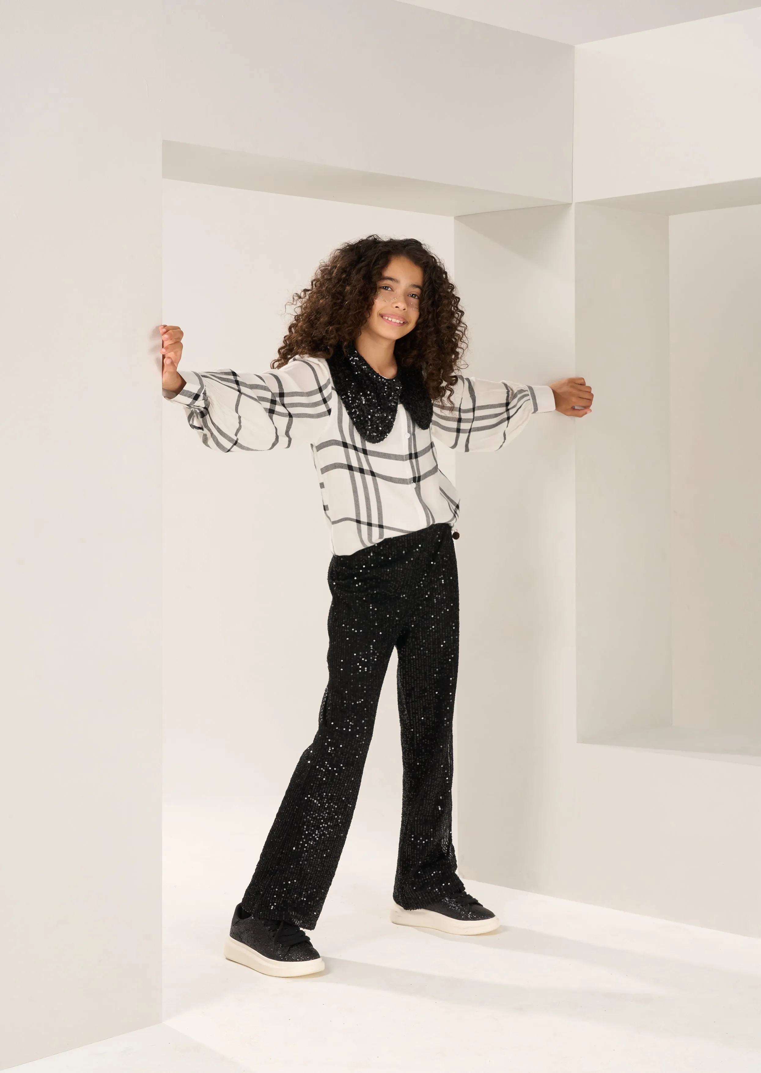 Sadie Black Sequin Trouser