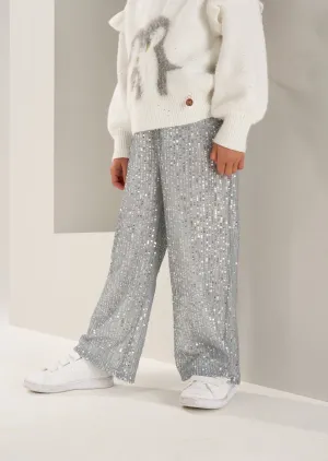 Sadie Silver Sequin Trouser
