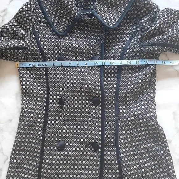 Saja Designer Double Breasted Wool Blend Coat