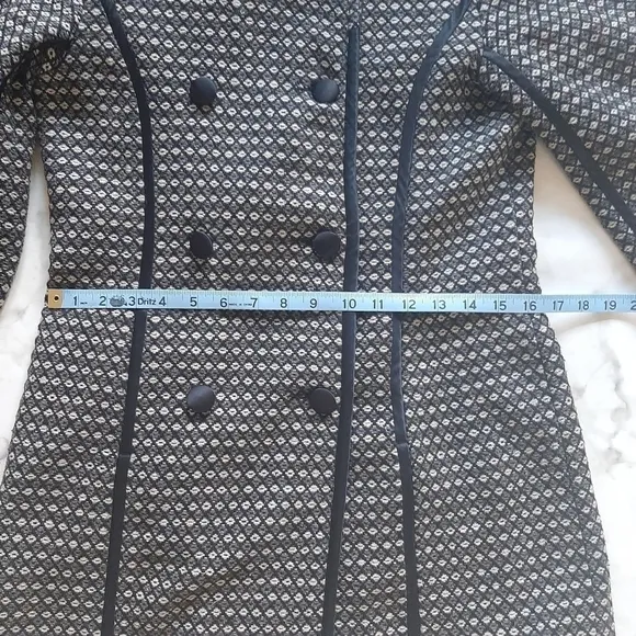 Saja Designer Double Breasted Wool Blend Coat