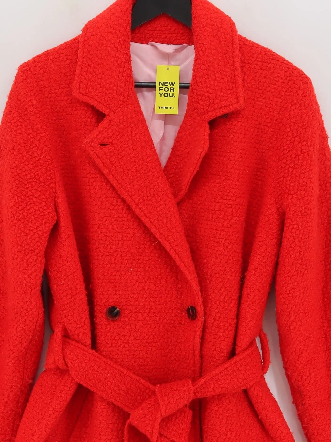 Samsøe & Samsøe Women's Coat XL Red Polyester with Viscose, Wool