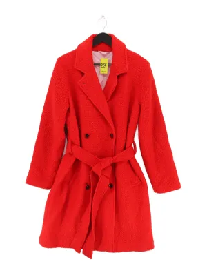 Samsøe & Samsøe Women's Coat XL Red Polyester with Viscose, Wool