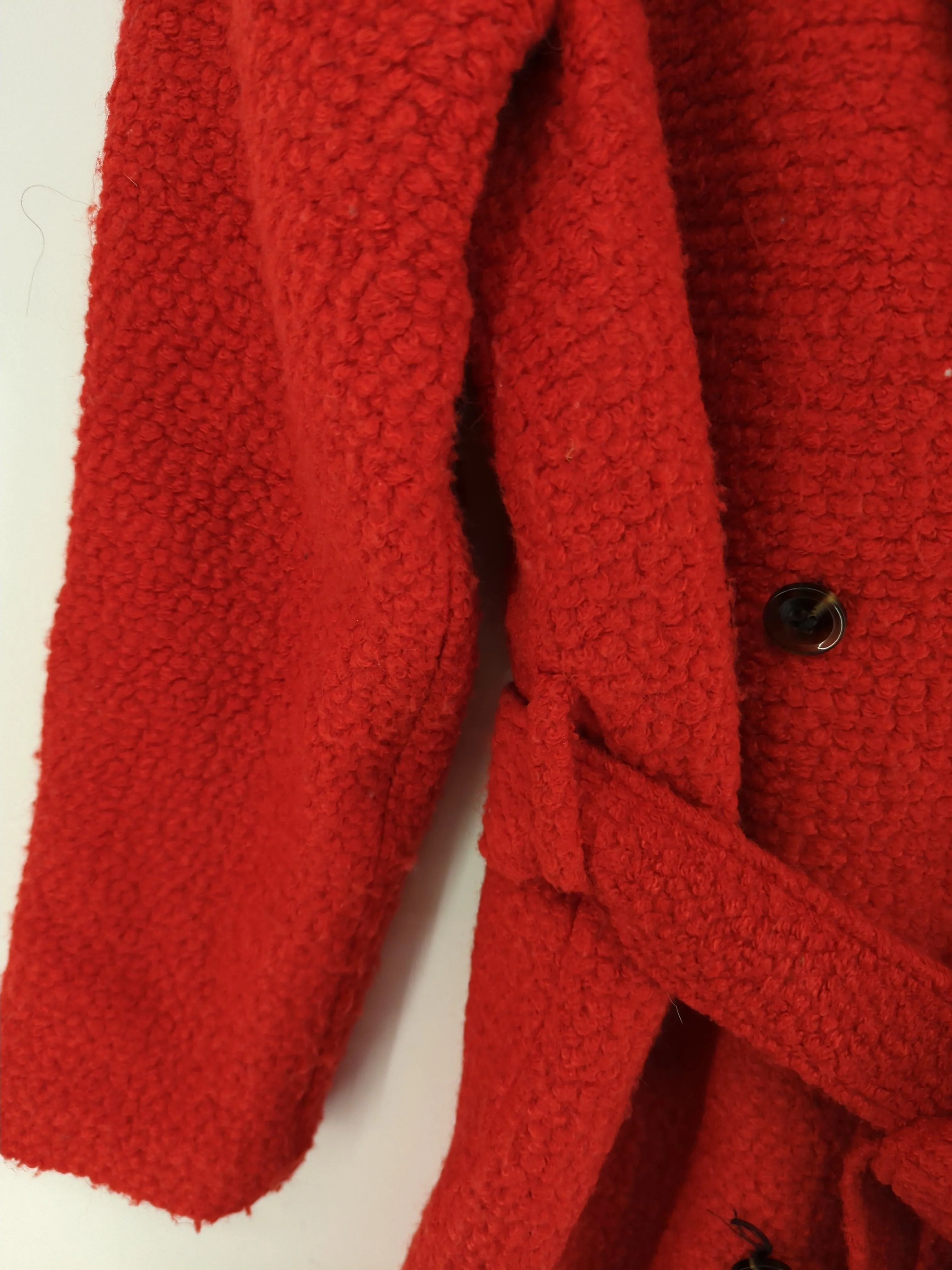 Samsøe & Samsøe Women's Coat XL Red Polyester with Viscose, Wool