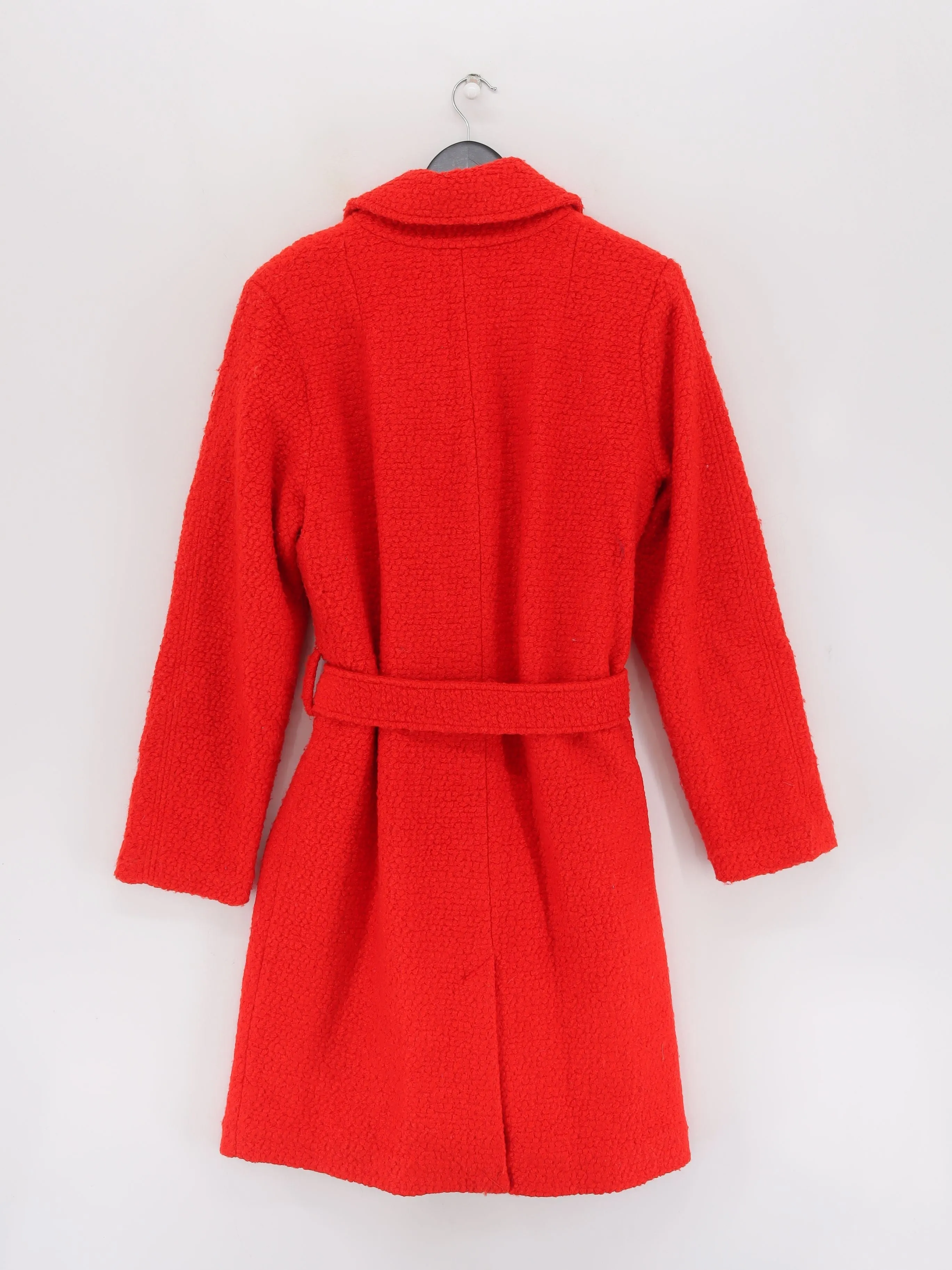 Samsøe & Samsøe Women's Coat XL Red Polyester with Viscose, Wool