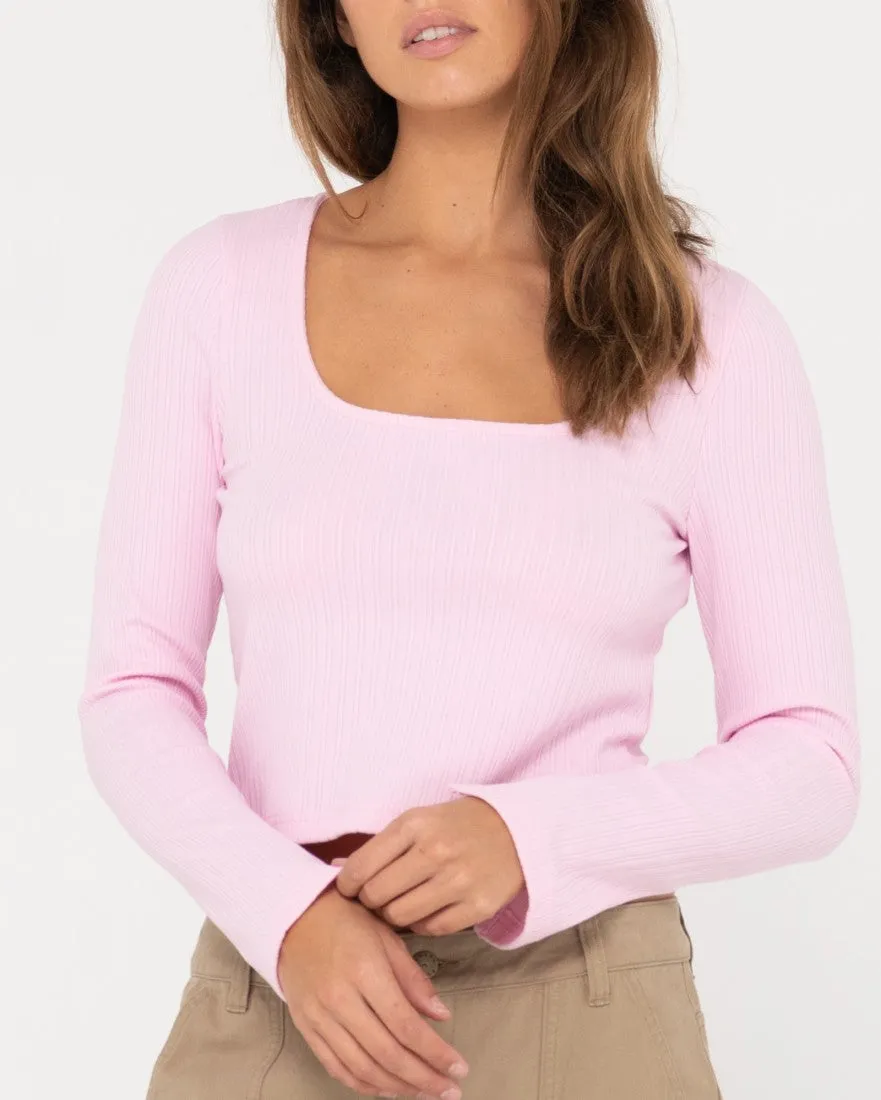 Scarlett Ribbed Long Sleeve Top