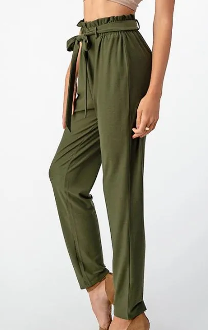 SEMI SWEET TIE FRONT PANTS