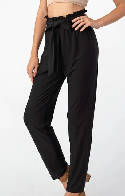 SEMI SWEET TIE FRONT PANTS