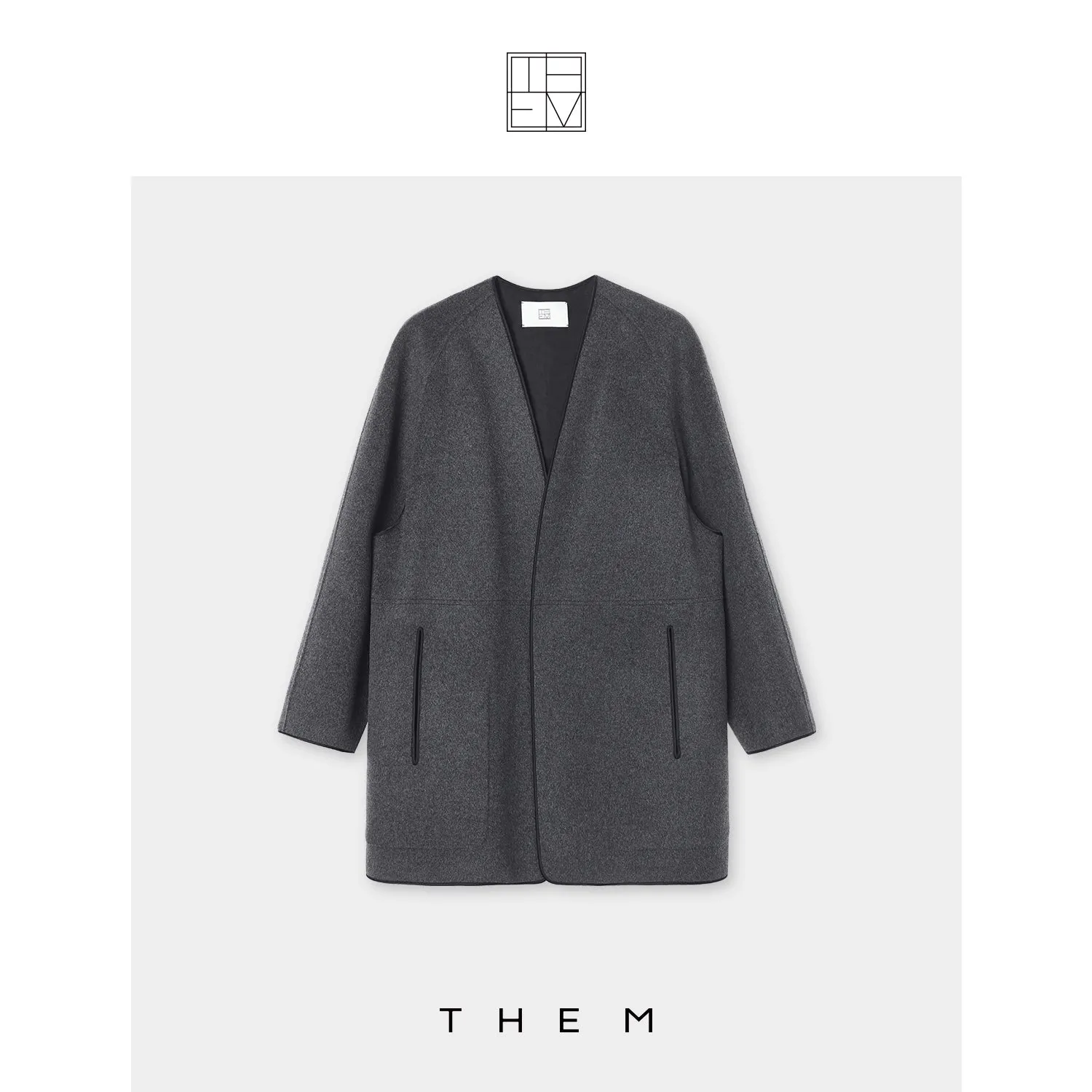 Silk Cashmere Wool Tweed Coat