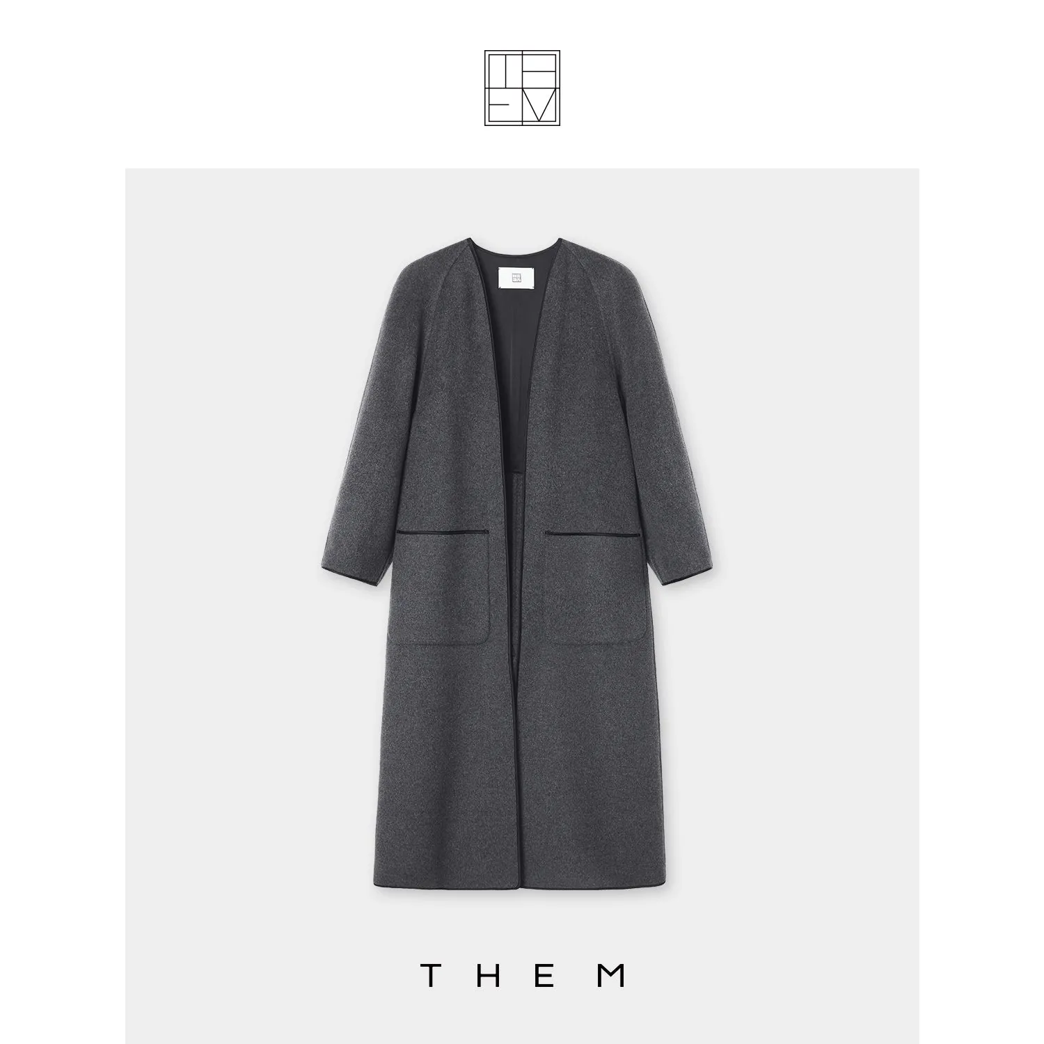 Silk Cashmere Wool Tweed Coat