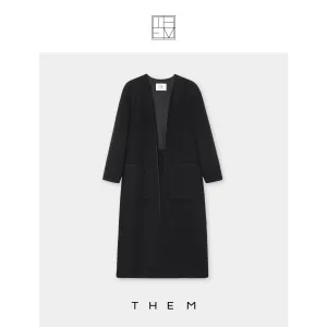 Silk Cashmere Wool Tweed Coat