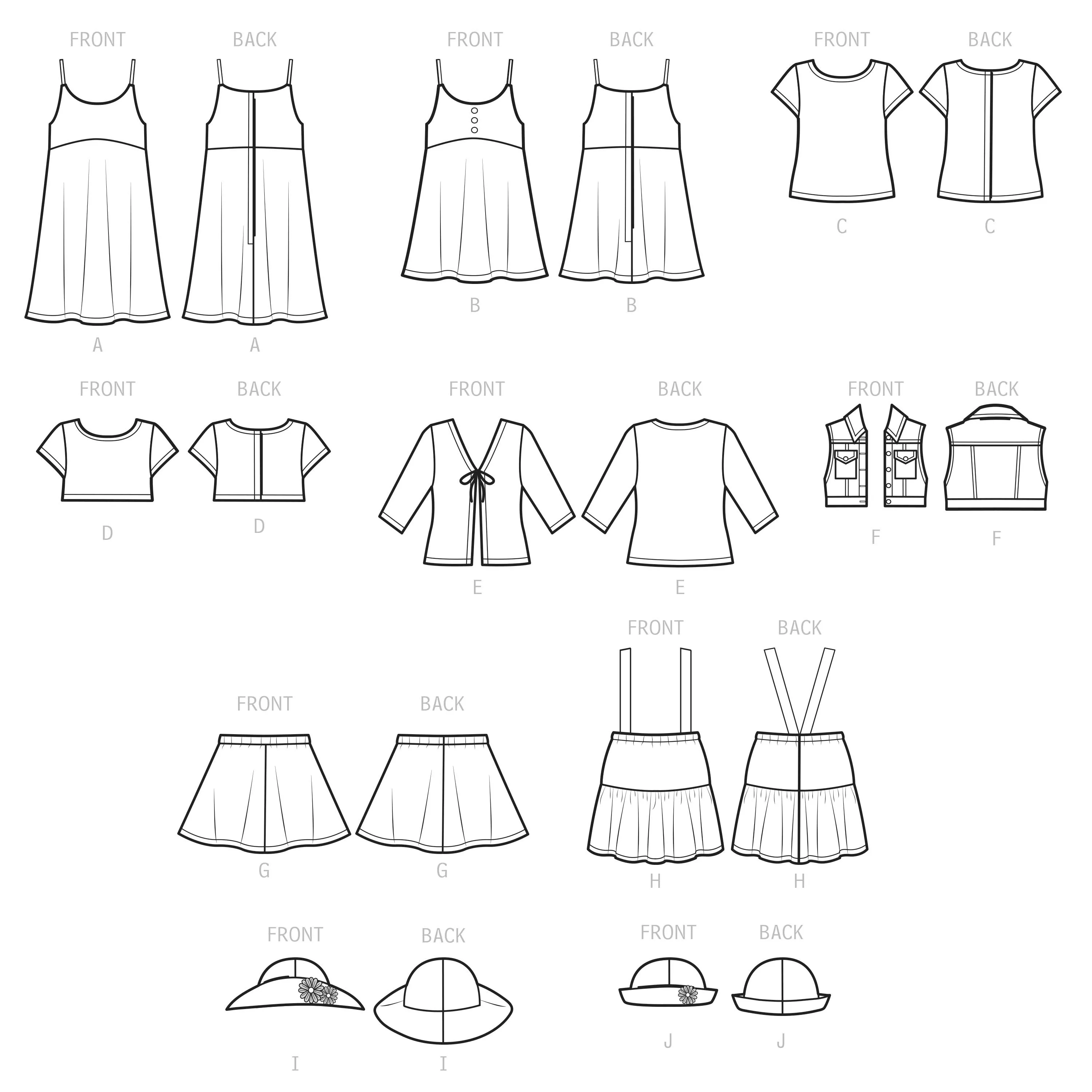 Simplicity Pattern 9566 18" Doll Clothes