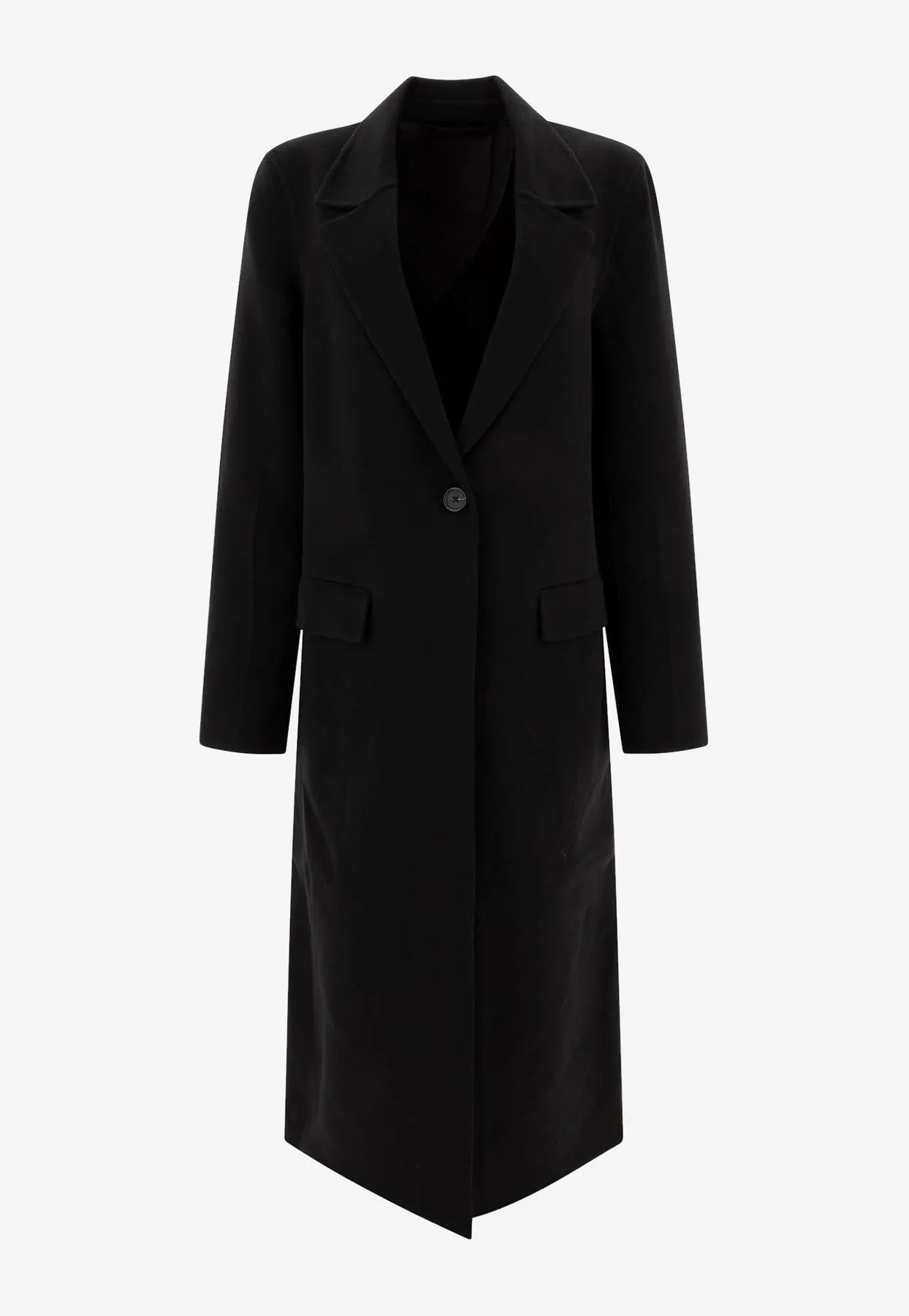 Single-Breasted Long Coat
