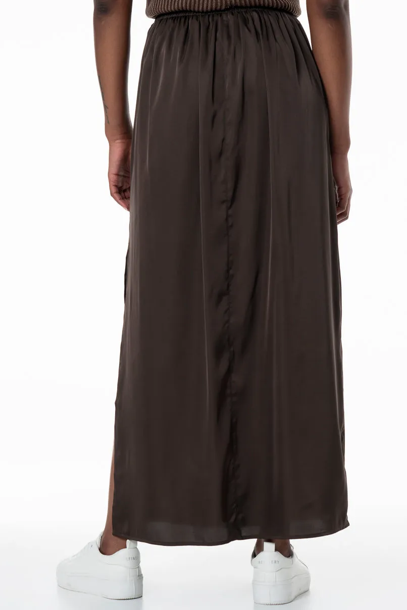 Slip Skirt _ 155717 _ Brown