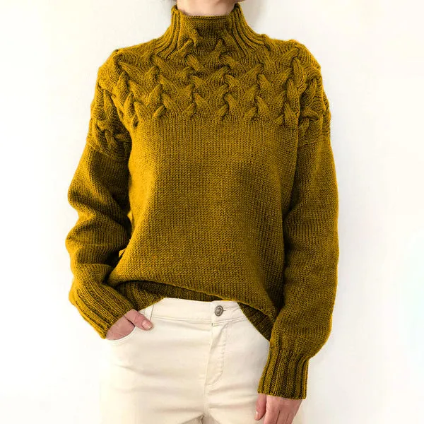 Sophia – Luxe Women’s Knitted Turtleneck Sweater