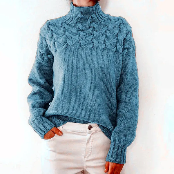 Sophia – Luxe Women’s Knitted Turtleneck Sweater