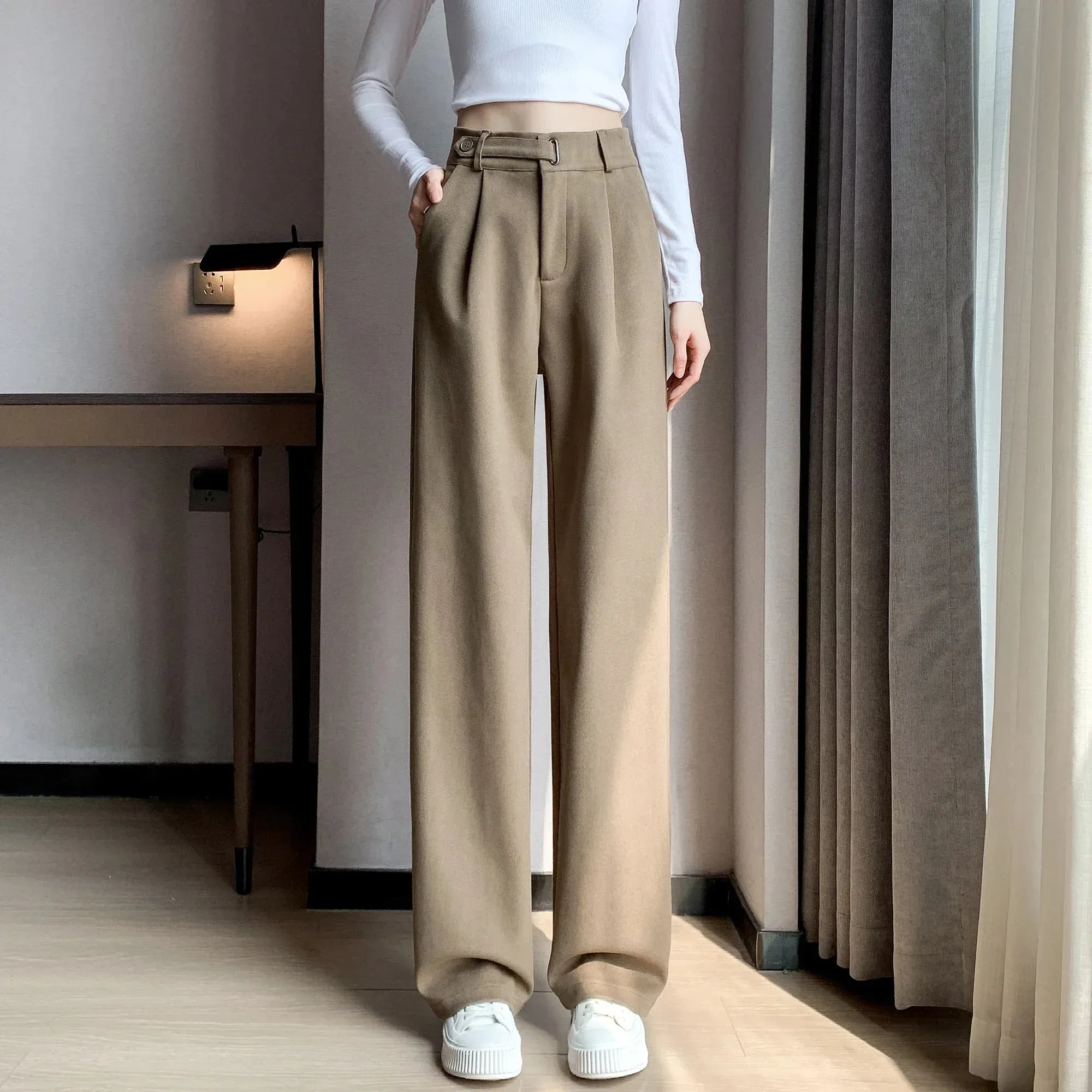 Sophie | Wool Trousers | Timeless Luxury | Woven Wool Blend