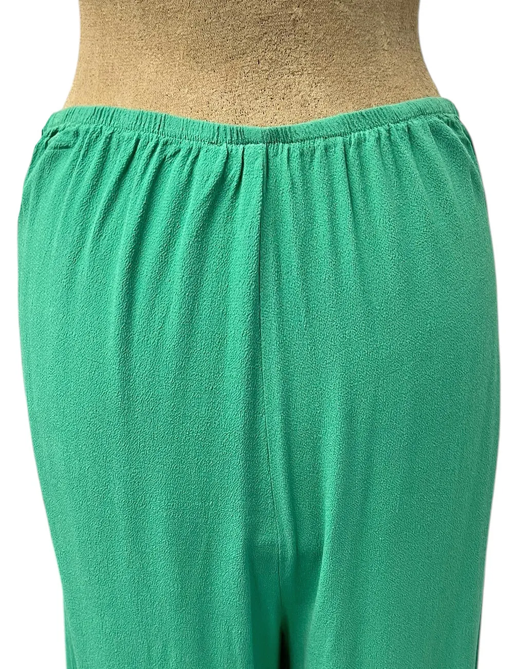 Spearmint Green Retro 1940s Style High Waisted Palazzo Pants