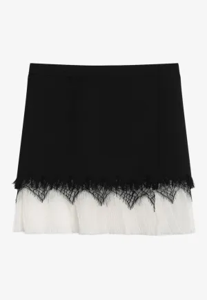 Spider Lace Mini Skirt