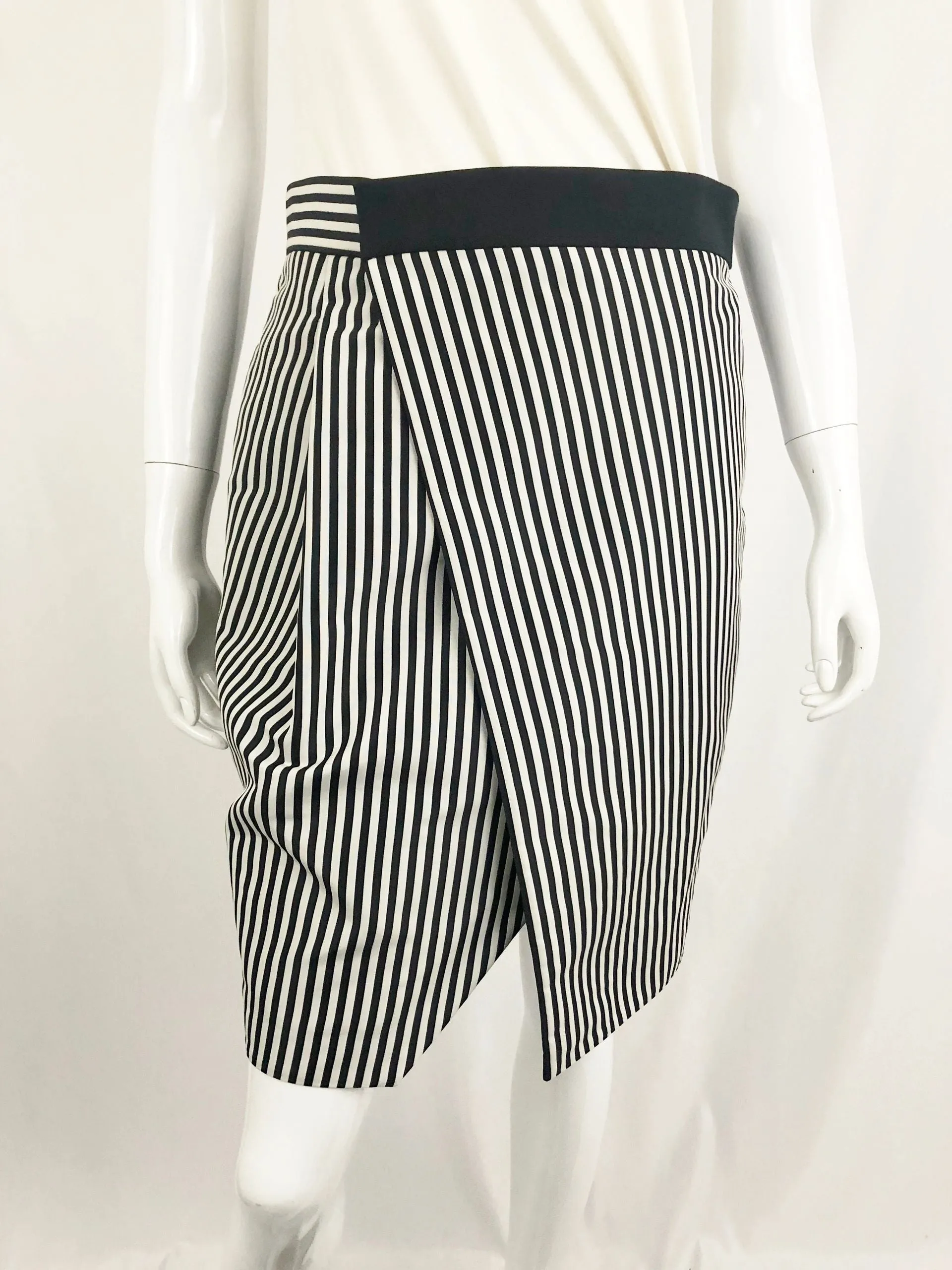 SPORTMAX Striped Wrap Skirt Size 2