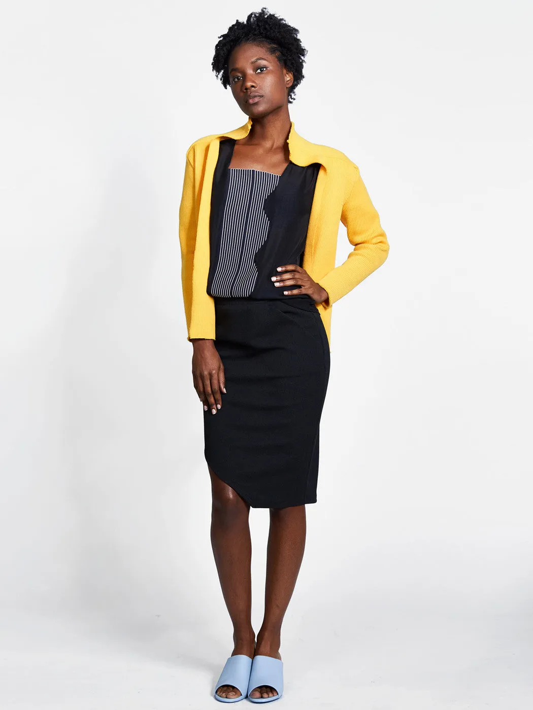 Square Shoulder Cardigan