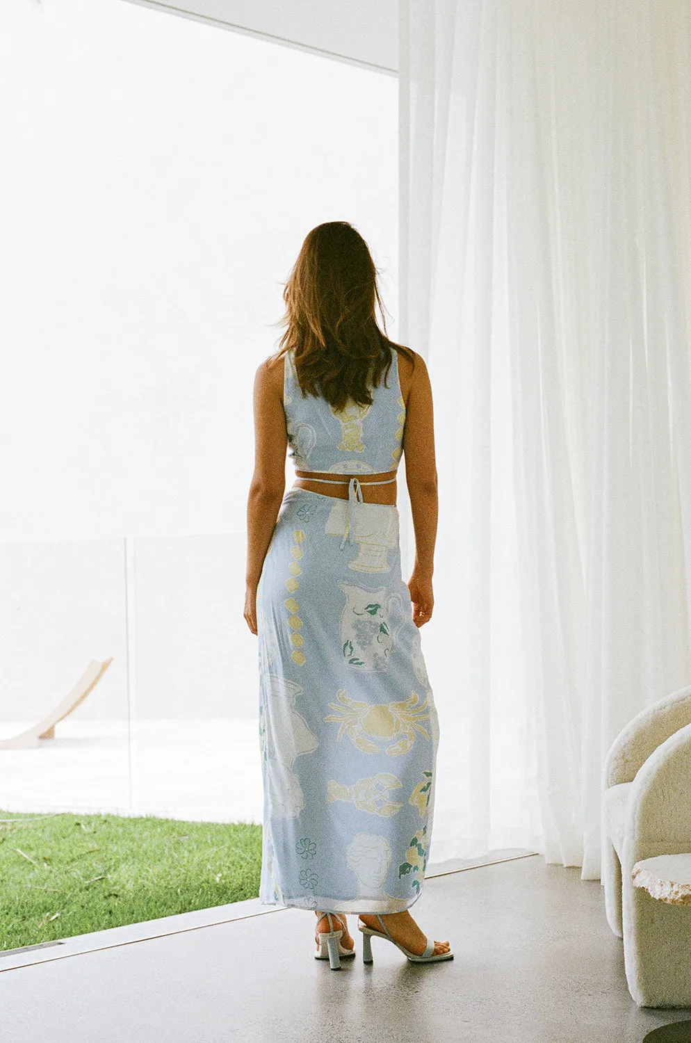 Stalla Wrap Skirt - Ciao Blue
