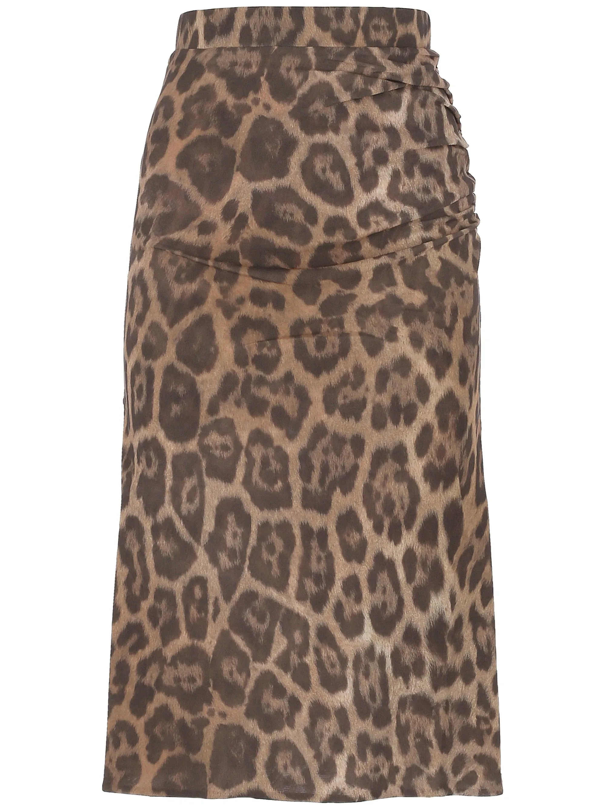 Stella Mc Cartney Brown Leopard Print Slip på kjol