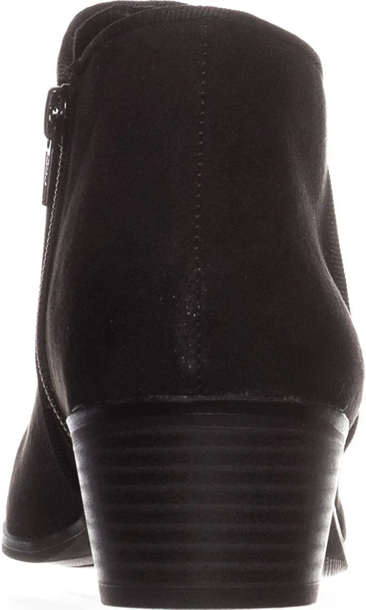 Style & Co. Womens Wileyy Fabric Almond Toe Ankle Fashion, Black, Size 7.0