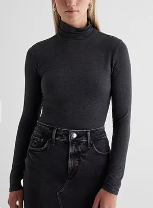 Supersoft Fitted Turtleneck Long Sleeve Bodysuit