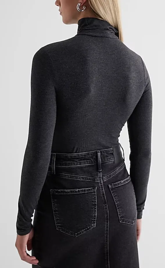 Supersoft Fitted Turtleneck Long Sleeve Bodysuit