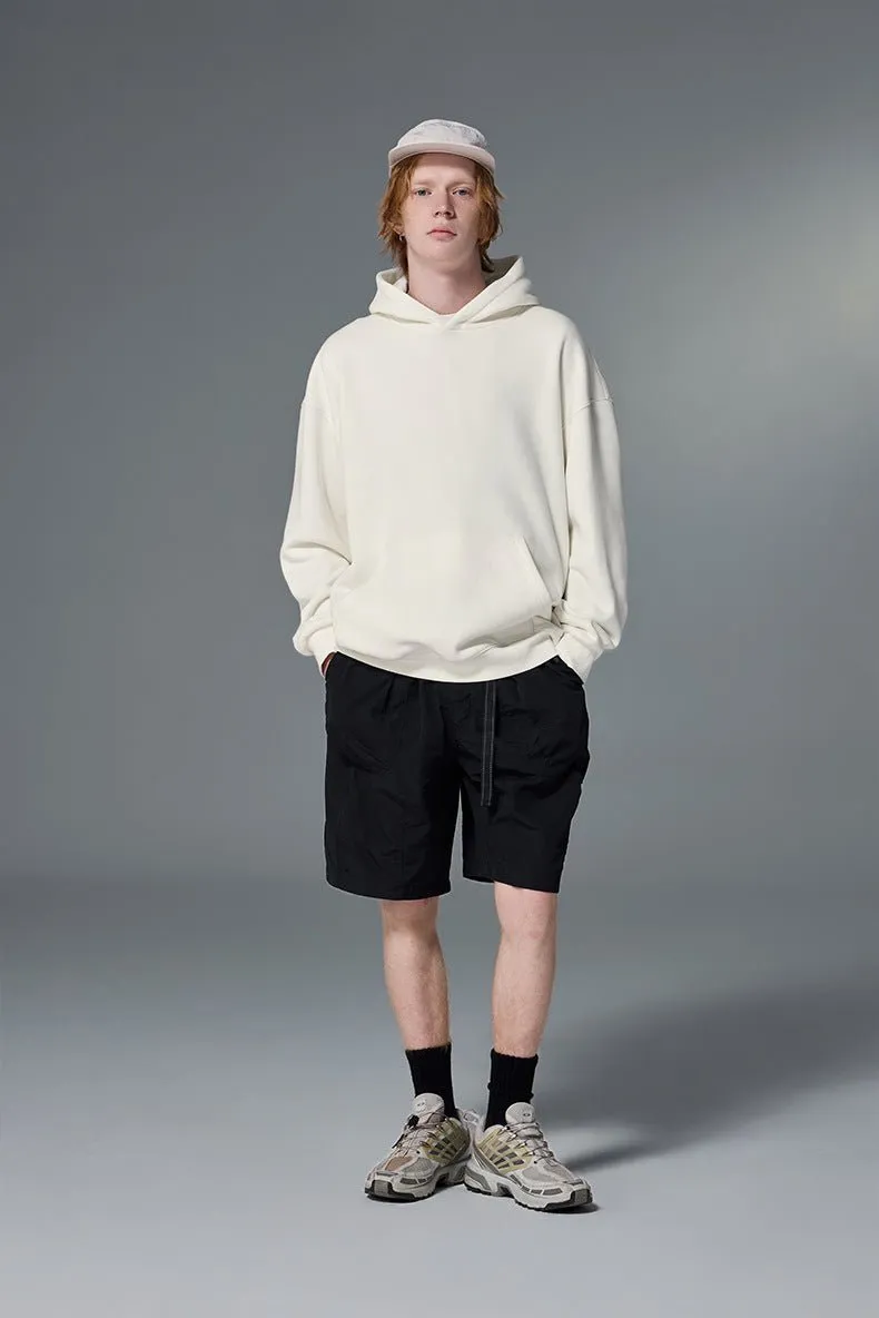 Sweat à capuche en polaire classique et minimaliste de qualité supérieure, vêtements thermiques unisexes en velours chaud pour toutes les saisons
