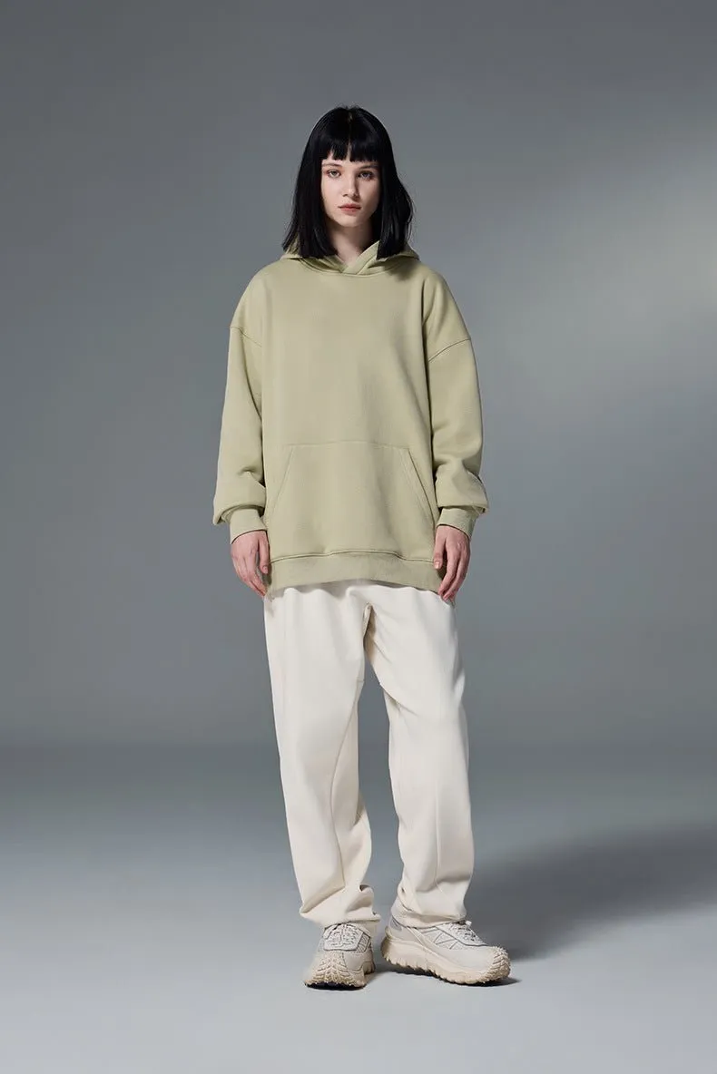 Sweat à capuche en polaire classique et minimaliste de qualité supérieure, vêtements thermiques unisexes en velours chaud pour toutes les saisons