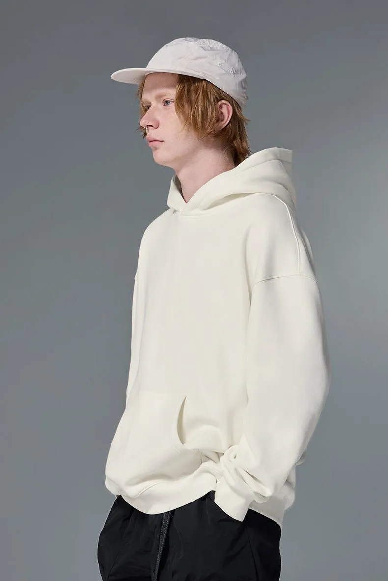 Sweat à capuche en polaire classique et minimaliste de qualité supérieure, vêtements thermiques unisexes en velours chaud pour toutes les saisons