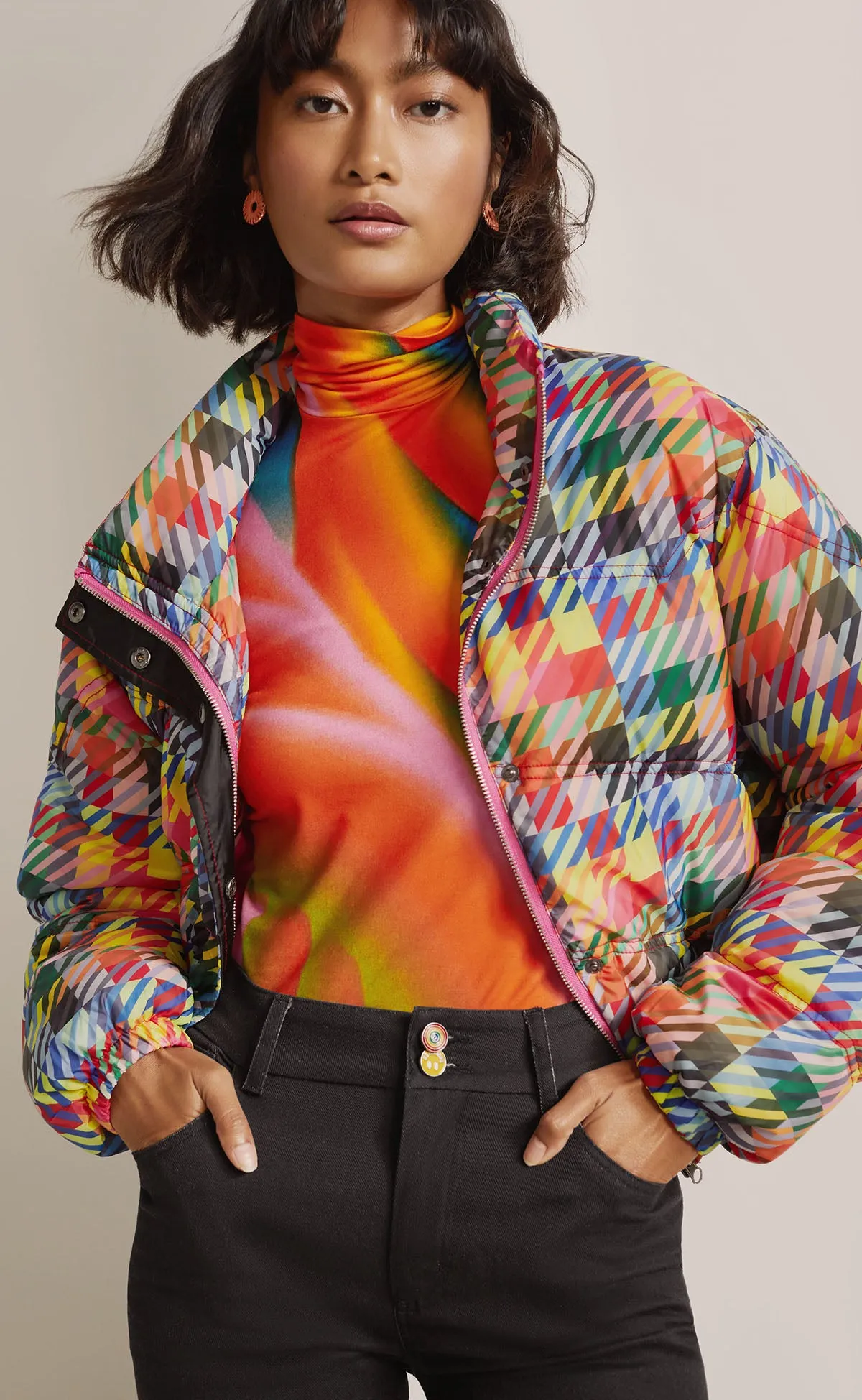 Swirl Turtleneck