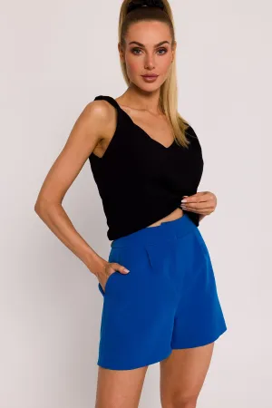 Tailored Padded Shorts with Widened Legs