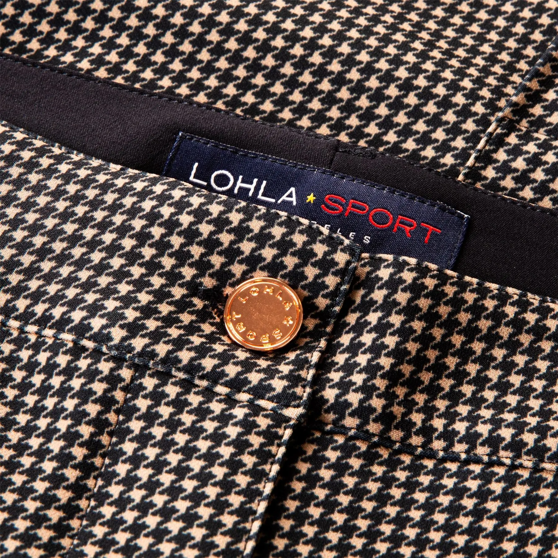 The Houndstooth Printed Skort Navy