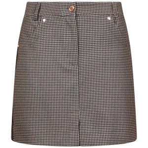 The Houndstooth Printed Skort Navy