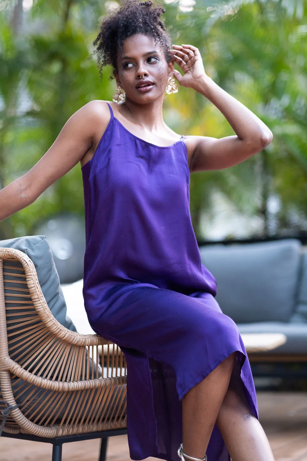 The Modal Satin Slip Dress