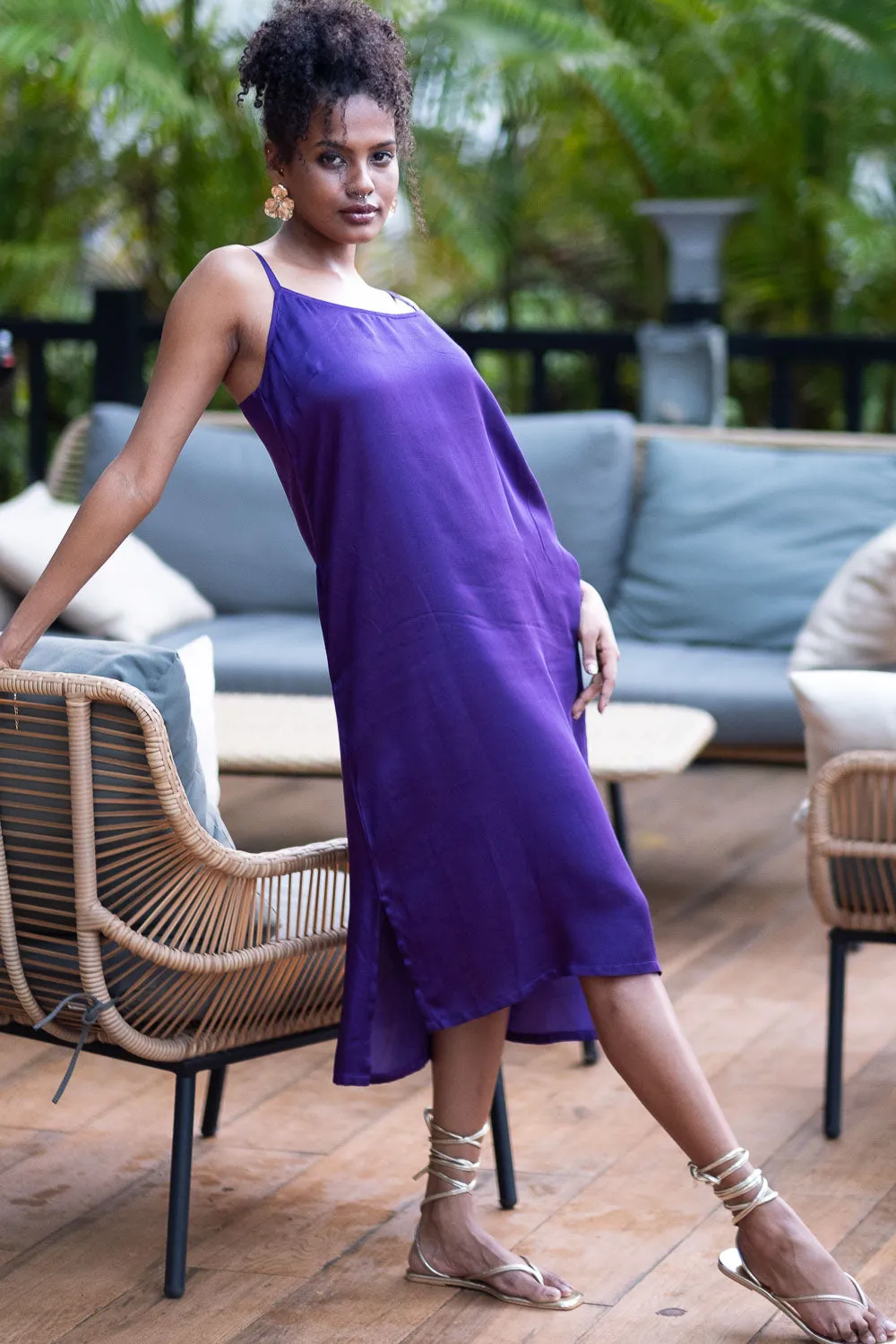 The Modal Satin Slip Dress