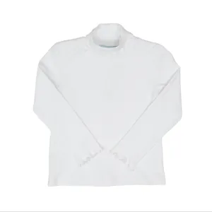 The Oaks: Jacey Turtleneck - White Ripple Edge