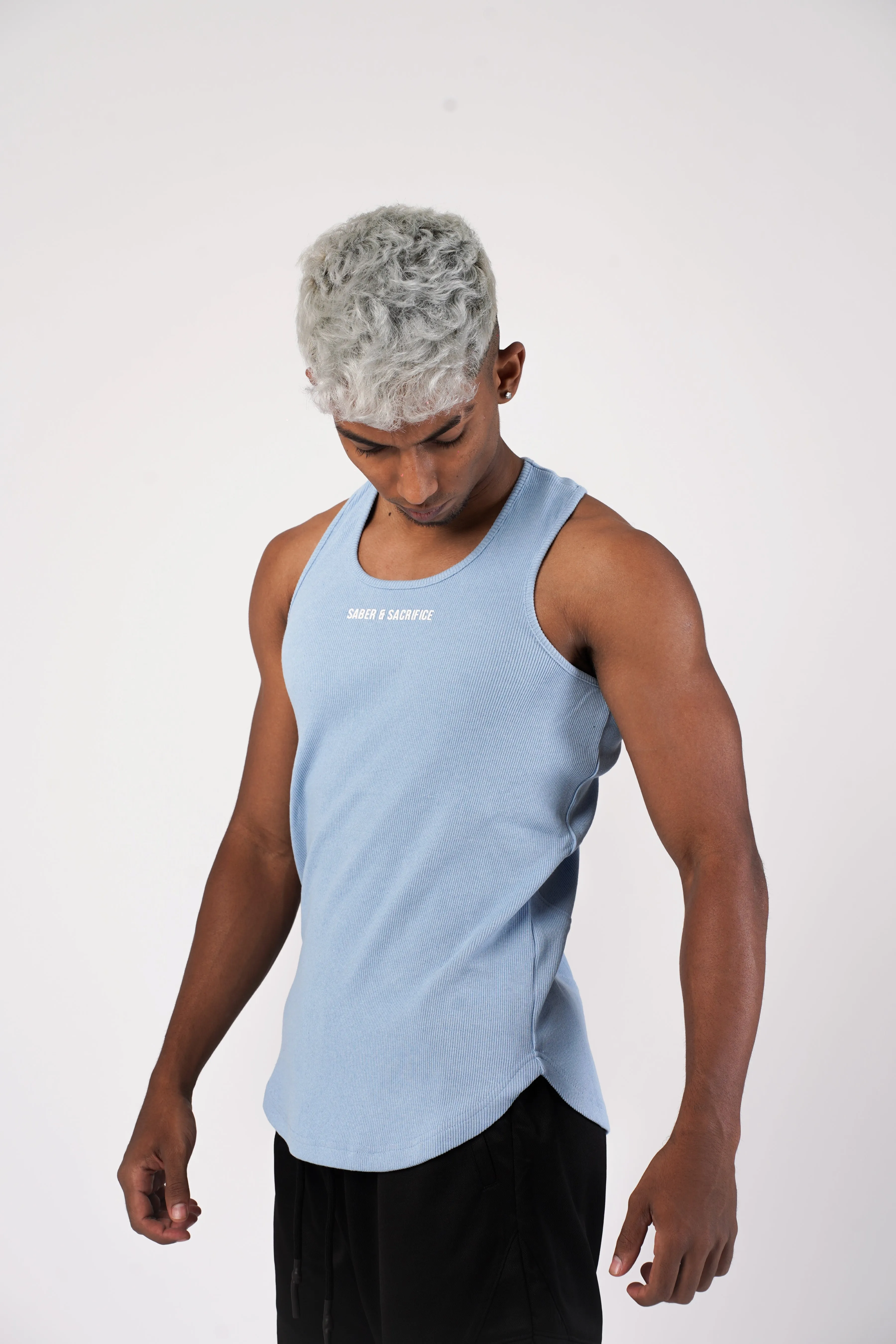 The Ribbed Tank V2 [BABY BLUE]