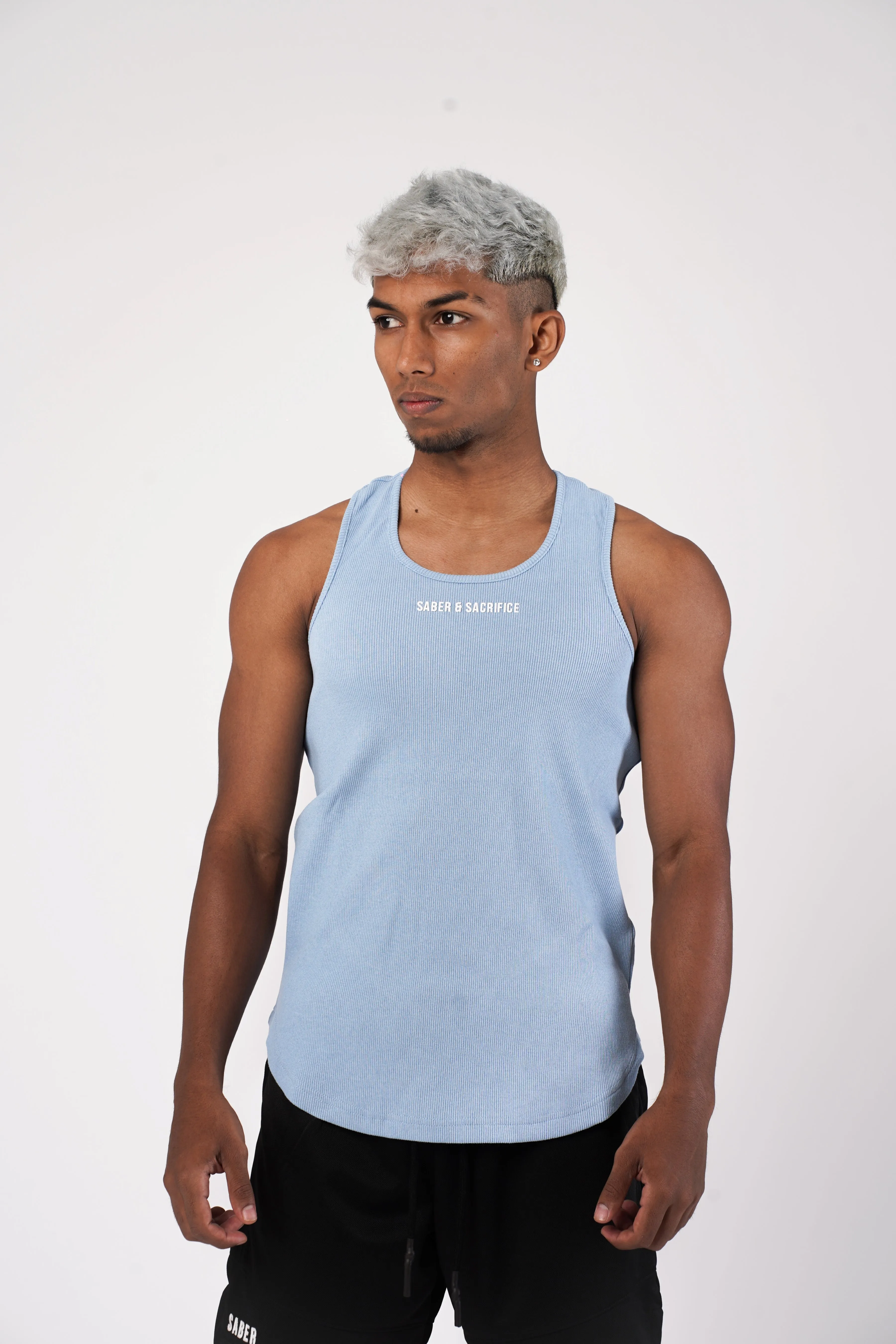 The Ribbed Tank V2 [BABY BLUE]
